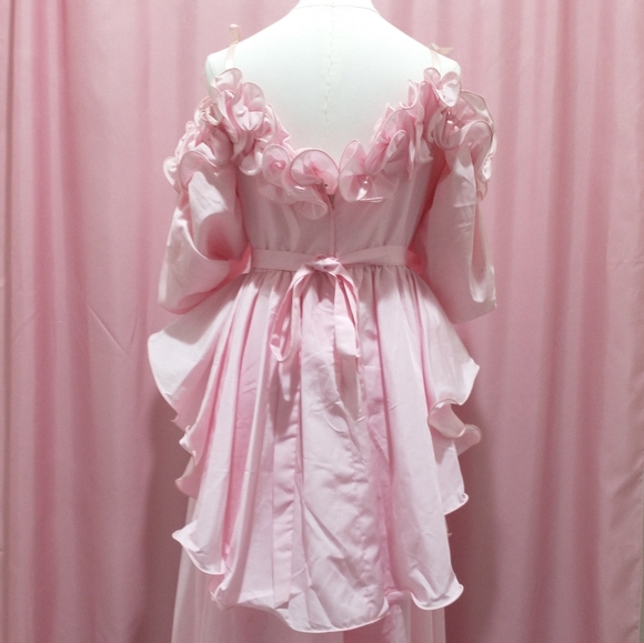 Vintage 1960s Pink Princess Dress - Picture 4 of 13